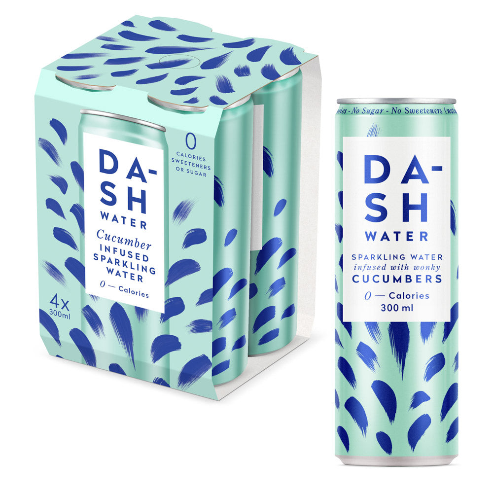 Dash Water - Cucumber Infused Sparkling Water 12 x 330ml - Case