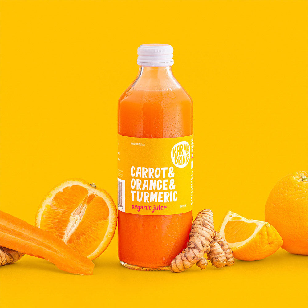 Karma Drinks Organic Carrot Orange Turmeric Juice 300ml The Providore